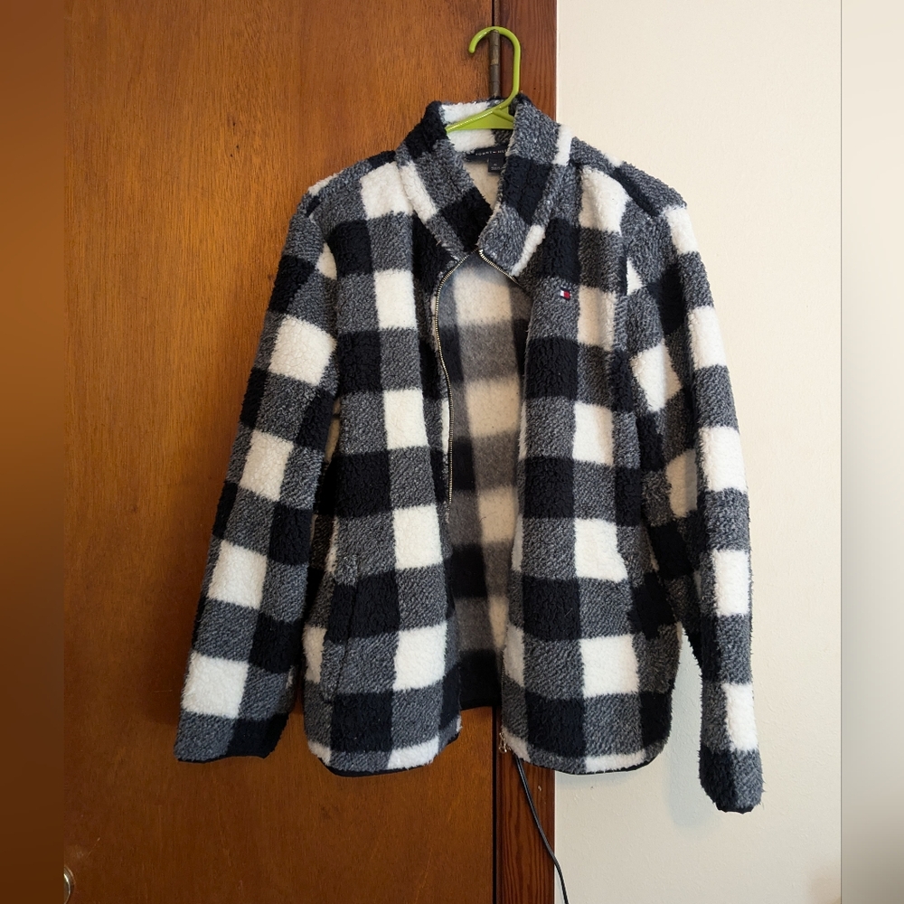 Tommy Hilfiger Checkered Fleece Jacket